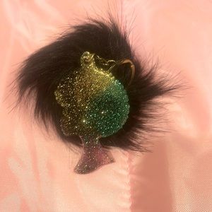 Afro woman, a girl with black puffball